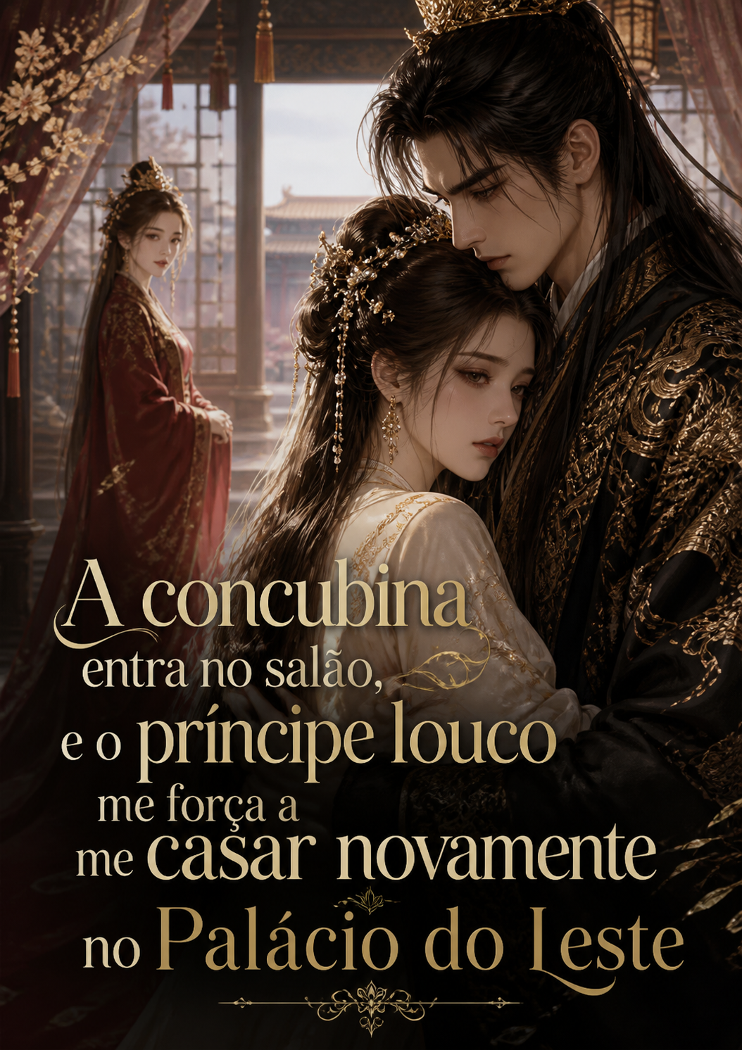 A concubina entra no salão, e o príncipe louco me força a me casar novamente no Palácio do Leste